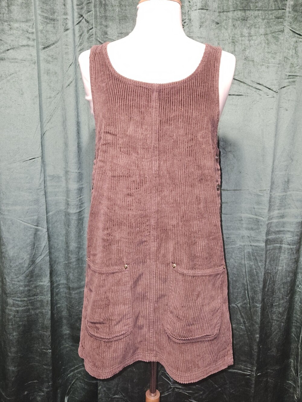 Vintage 90s Express EXP Corduroy Jumper Dress